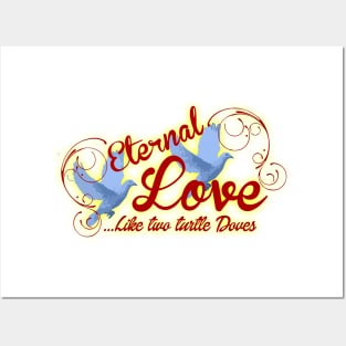 eternal love like two turtle doves Posters and Art